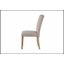 CHAISE DE PIERRE EN PIERRE - Ensemble beige de 2, conception ergonomique pour le confort et l'élégance dans les salles à manger modernes.