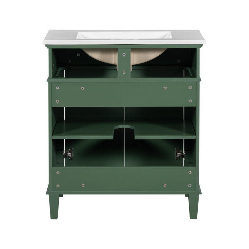 Meuble-lavabo de 30 po, Vert