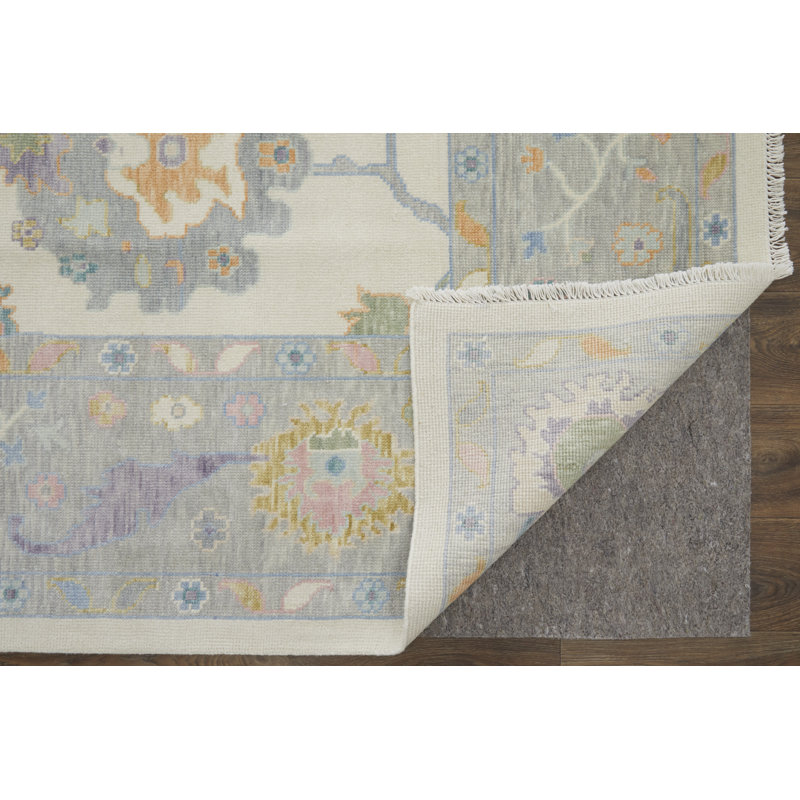 Karina Wool Floral Area Rug, Rectangle 5'6" x 8'6"