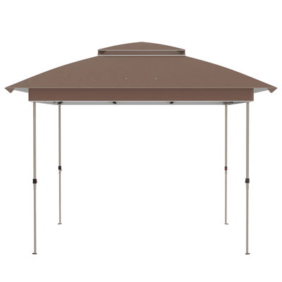 Tente à auvent avec filet et sac de transport Outsunny 12 pi x 12 pi