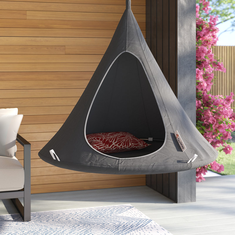 Saffo Hanging Chair, Taupe, 122cm H x 122cm W x 122cm D