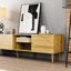 Meuble télé 70 po avec rangement élégant. Support de style Mid Century Modern