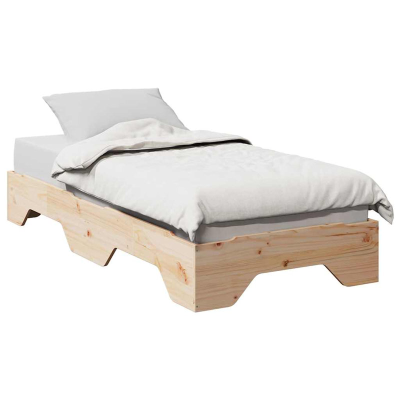 Carennac Bed, Brown, white and pink, 75 x 190cm
