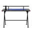 Grantlee Solid Wood Top Metal Base Computer Desk