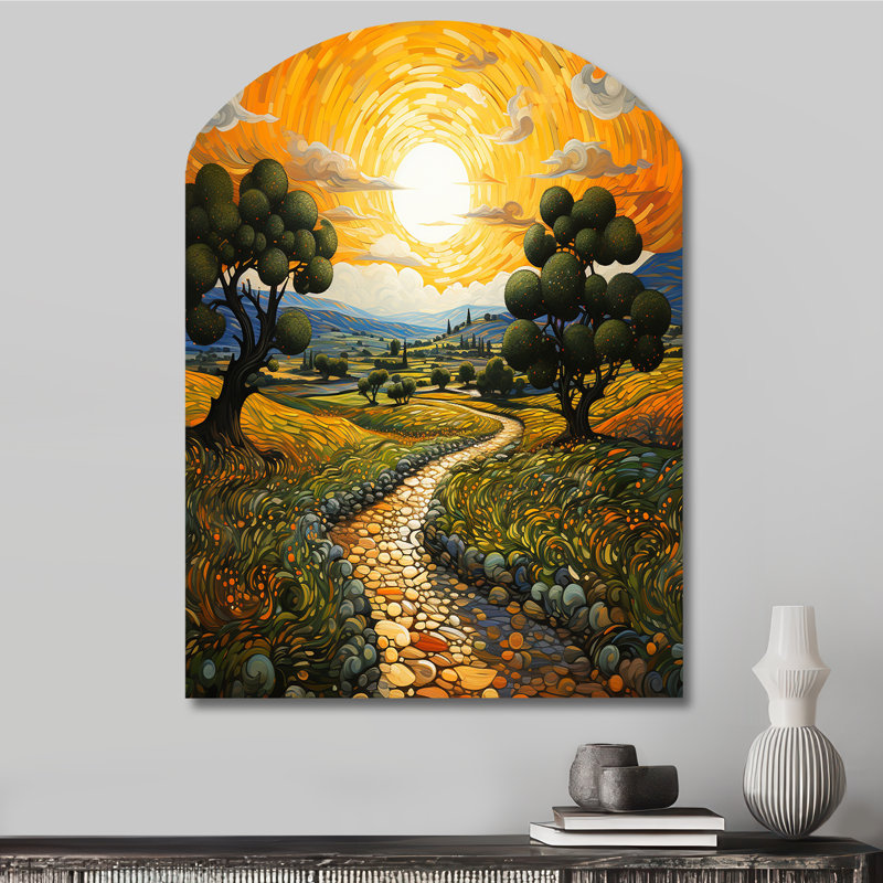Vangogh Olive Grove In Province - Vangogh, H 34 po x l 25 po