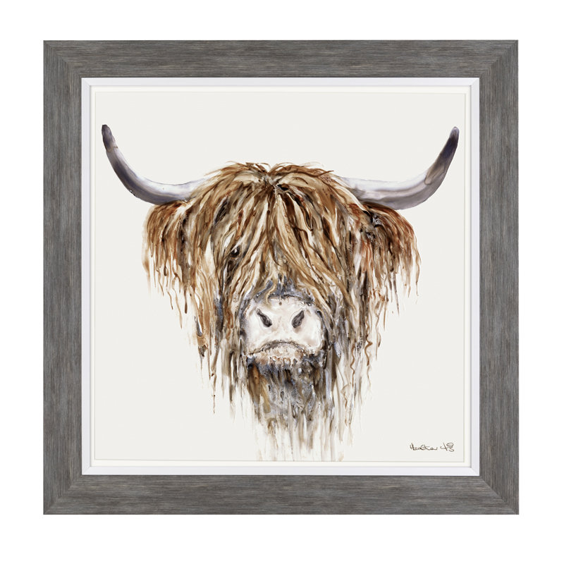 Freddie Large - Single Picture Frame Painting on Plastic / Acrylic, 64cm H x 64cm W