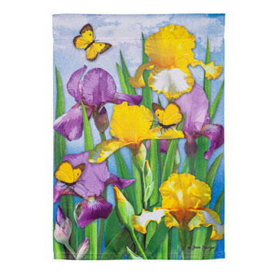 Sanyu Double Sided 18'' H x 12.5'' W Polyester Garden Flag