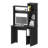 Ebern Designs 64.2" H Carson Writing Desk, Modern Studio or Office Desk with 1 Door, Two Upper Shelves and Open Side Shelves for Book Storage-549664975