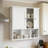 Over The Toilet Medicine Cabinet With Door, Adjustable & Open Shelf