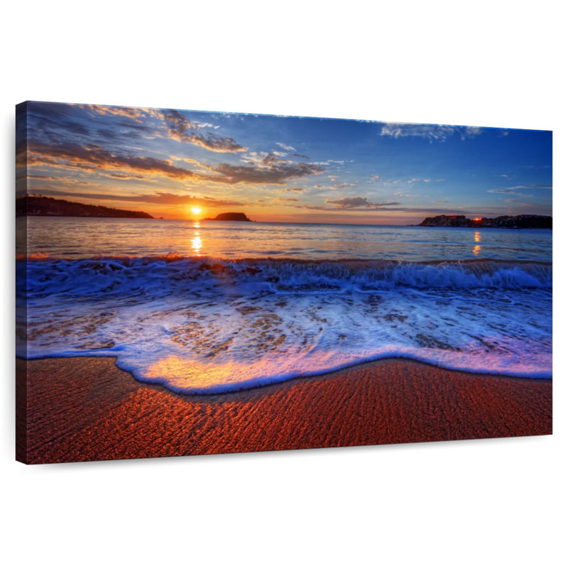 Gillard Sunset Waves, 34" H x 51" W