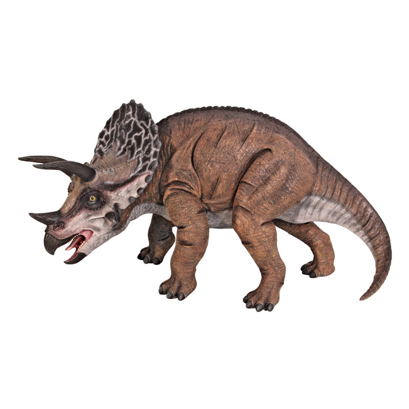 Statue à l’échelle de dinosaure tricératops