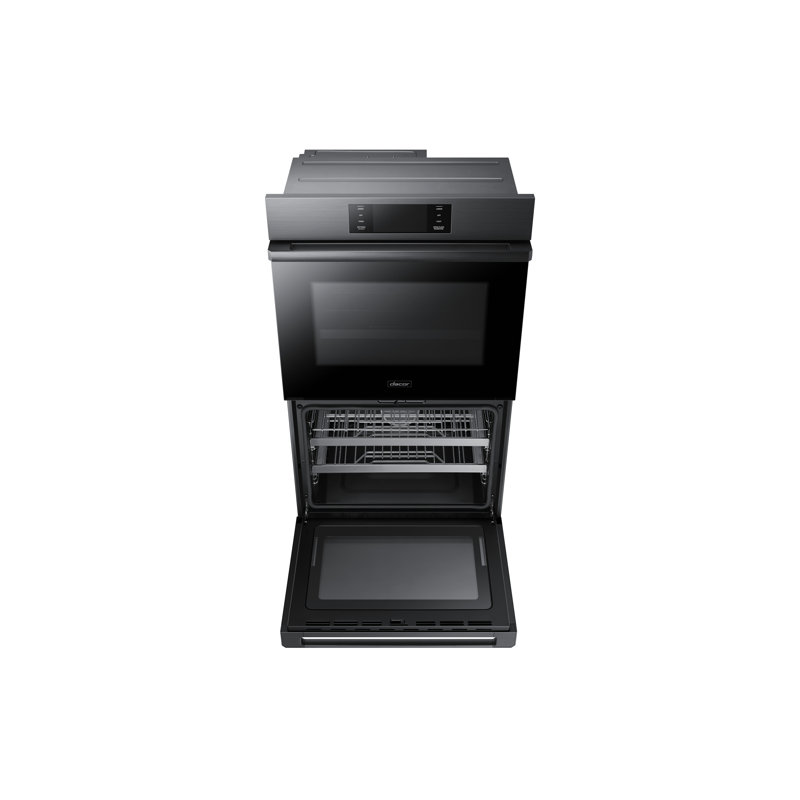 30" Double Wall Oven Steam, Contemporary, Graphite Stainless