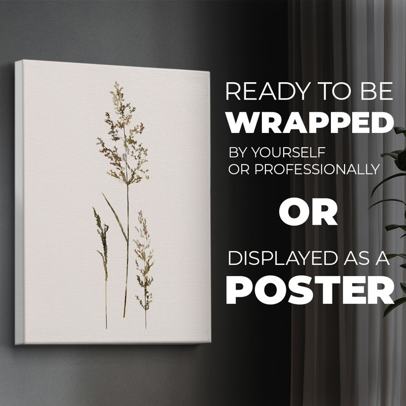 Delicate Stems II -Canvas Print Only - NOT FRAMED, 60" H x 40" W