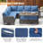 Chaquille 105'' Wide L-Shaped Wicker Patio Sectional with Cushions-2035382705-2035382704