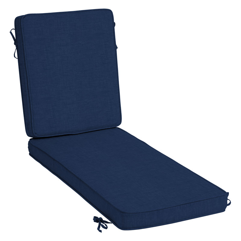 Coussin de chaise longue d'extérieur ARDEN, Bleu saphir Leala