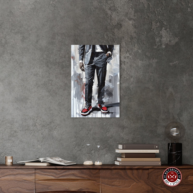 Notoriart Man Of Style Ii Gallery Style 1 pièce, galerie, Toile tendue, H 24 po x l 16 po x P 1,5 po