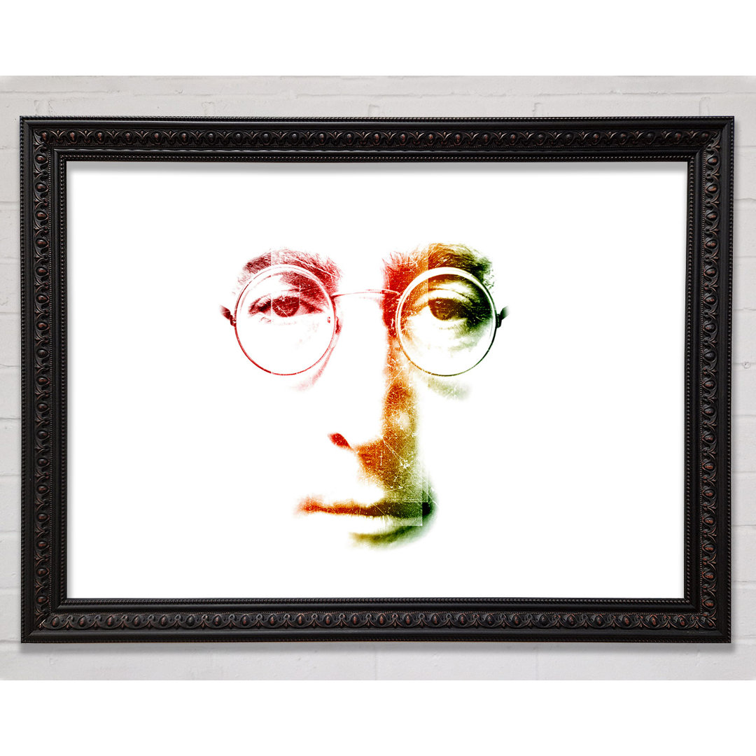 John Lennon Gesicht - Einzelner Bilderrahmen Kunstdrucke