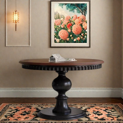 Ash Round Dining Table: Elegant & Sturdy. by Canora Grey