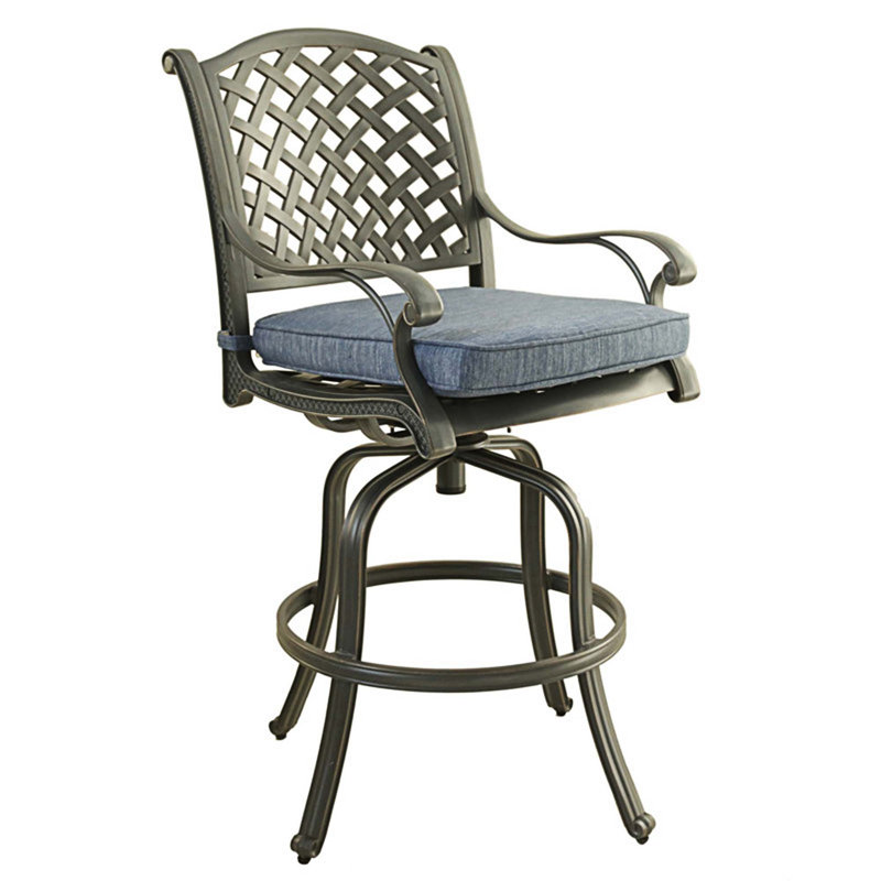 Tabouret de bar pivotant 30,5 po Bauerle, Marine