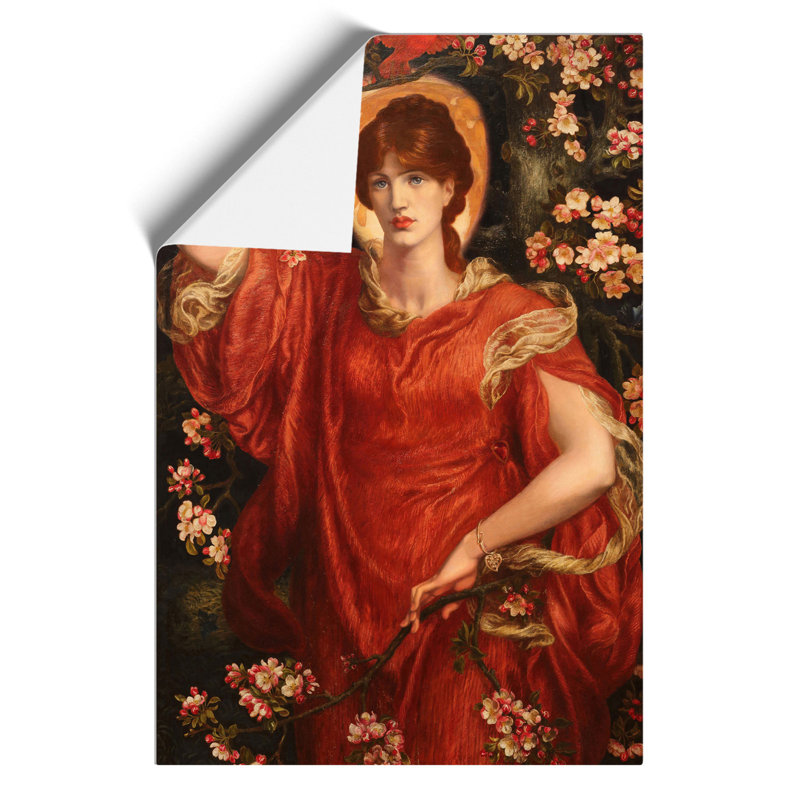 A Vision Of Fiammetta by Dante Gabriel Rossetti - No Frame Painting, 30cm H x 21cm W x 0.1cm D