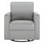 Fauteuil d'appoint pivotant en cuir véritable Weston-117357147