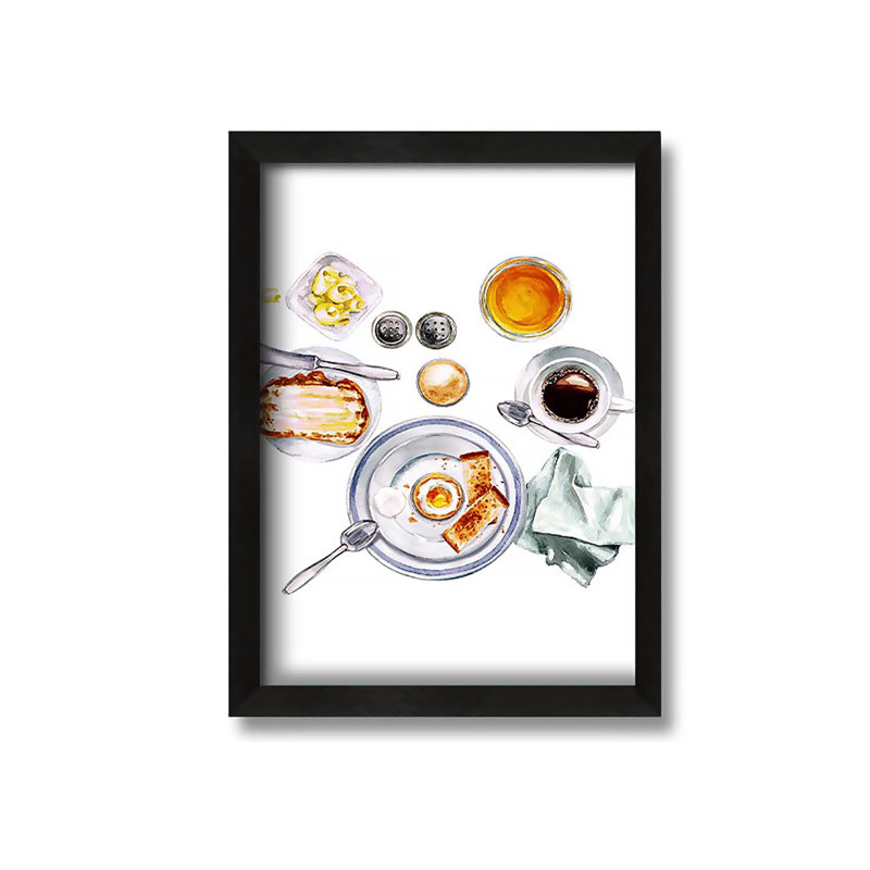 Ophelia & Co. Breakfast Time - Picture Frame Painting on Canvas ...