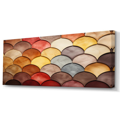 Colorful Scalloped boho Mosiac - Boho Mosaic Wall Decor