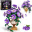 Ensemble de construction de bonsaï Morning Glory avec vase, 1136 pièces, pot de fleurs 2 en 1 à poser et à fixer au mur, décoration botanique pour adultes (12 ans et plus).