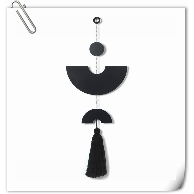 Wall Decor on Metal, Black