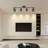 37'' 4 -Light Track Kit Track Lighting Fixtures Ceiling Track Light with Dimmable Adjustable Head