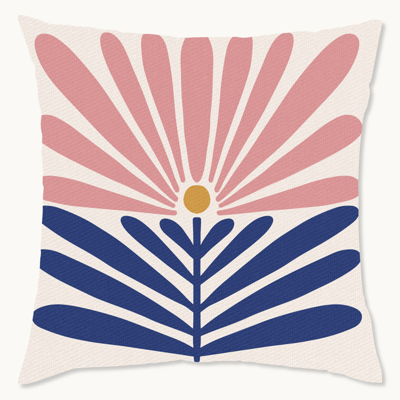Coussin décoratif géométrique intérieur / extérieur en polyester