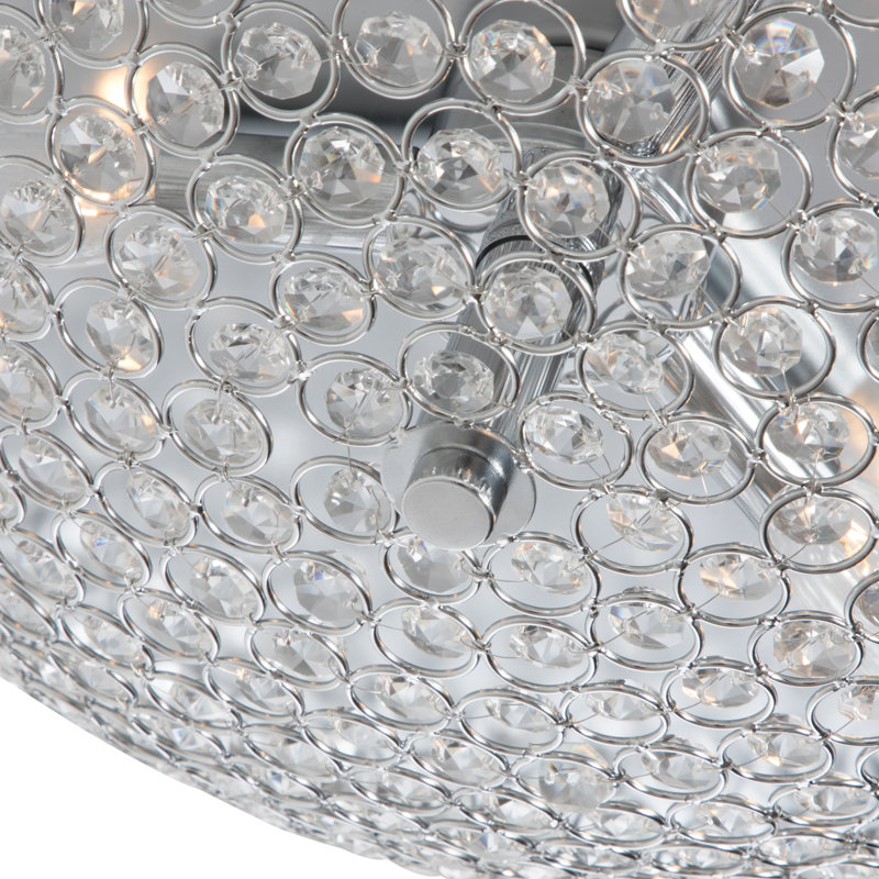 Java Crystal Flush Mount