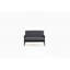 Table basse en lin gris et 2 chaises avec structure en bois massif l 47 po x P 21,5 po x H 17 po x l 26 po x P 30 po, l 25 po, H 0,78 po d'épaisseur, 16,5 po de hauteur du siège, 19 po de profondeur, 20,5 po de largeur