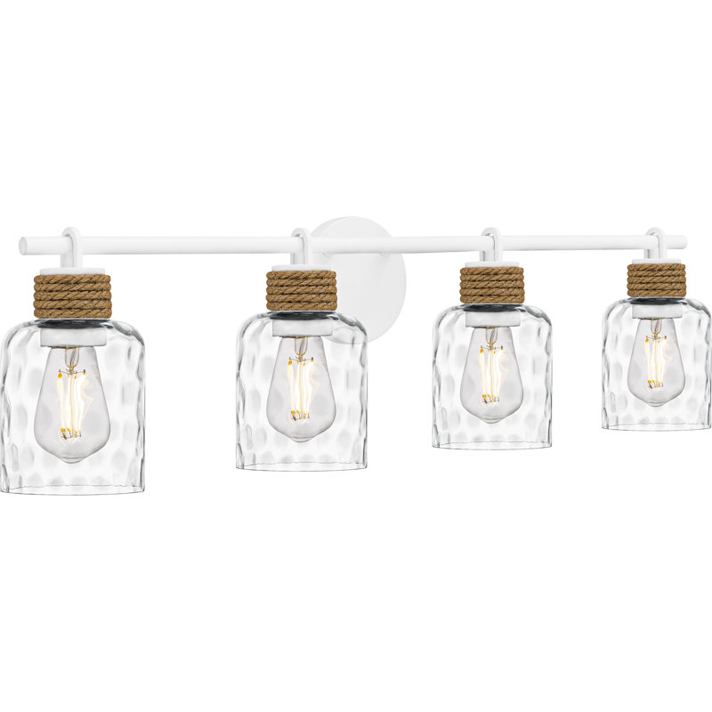 Ampelia 4-Light Matte White Bath Light