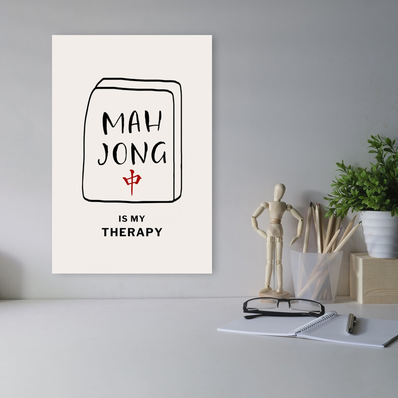 Art mural Mahjong, 18" H x 12" W