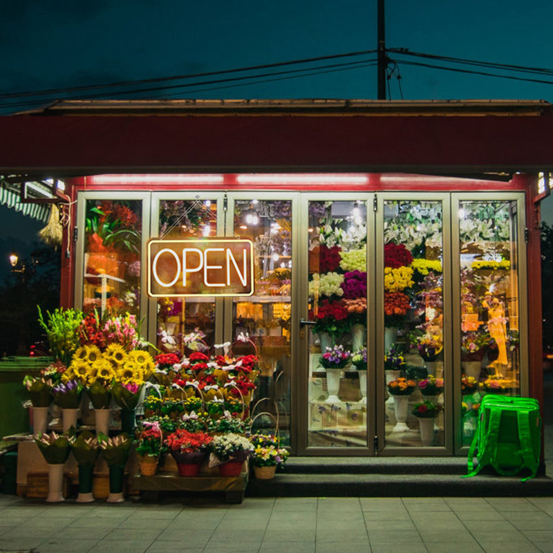 LED Open Sign with Adjustable Brightness