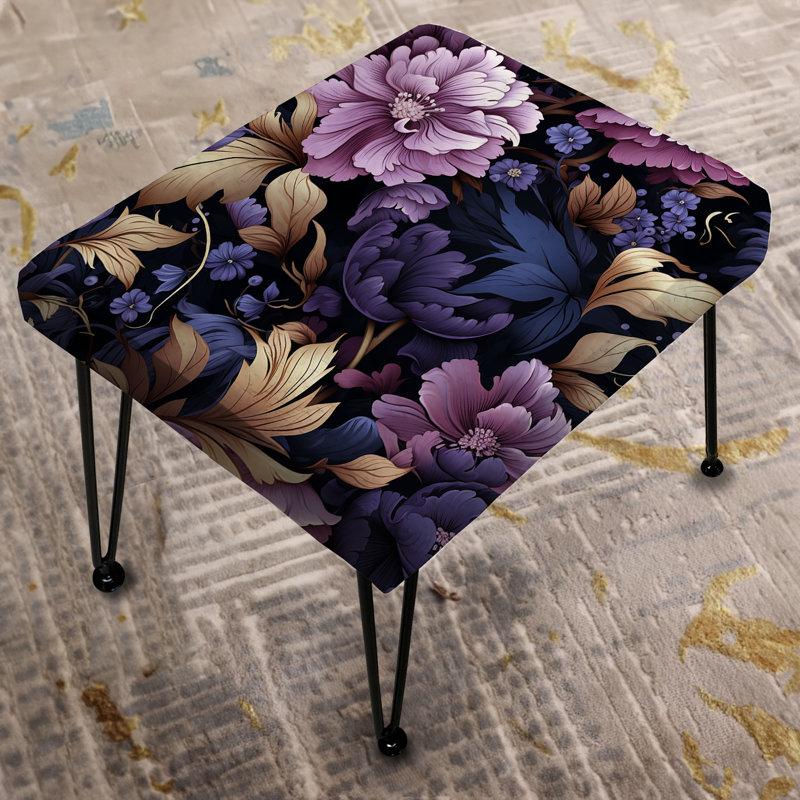 Rêves obscurcis Moody Patterns - Repose-pieds rectangulaire floral