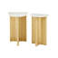 Doublet Marble End Table
