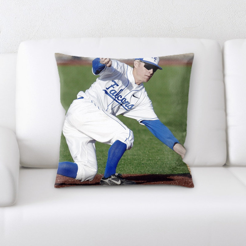 Coussin décoratif du joueur de baseball