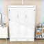 Lit escamotable double en bois avec tiroirs de rangement doubles