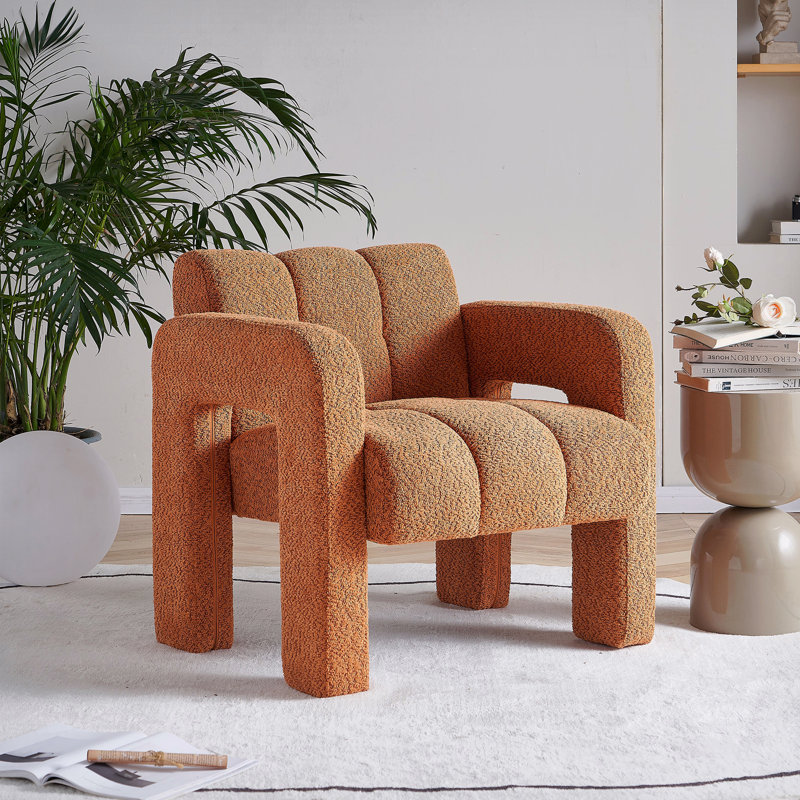 Fauteuil d'appoint 31,25 po Twyla, Orange