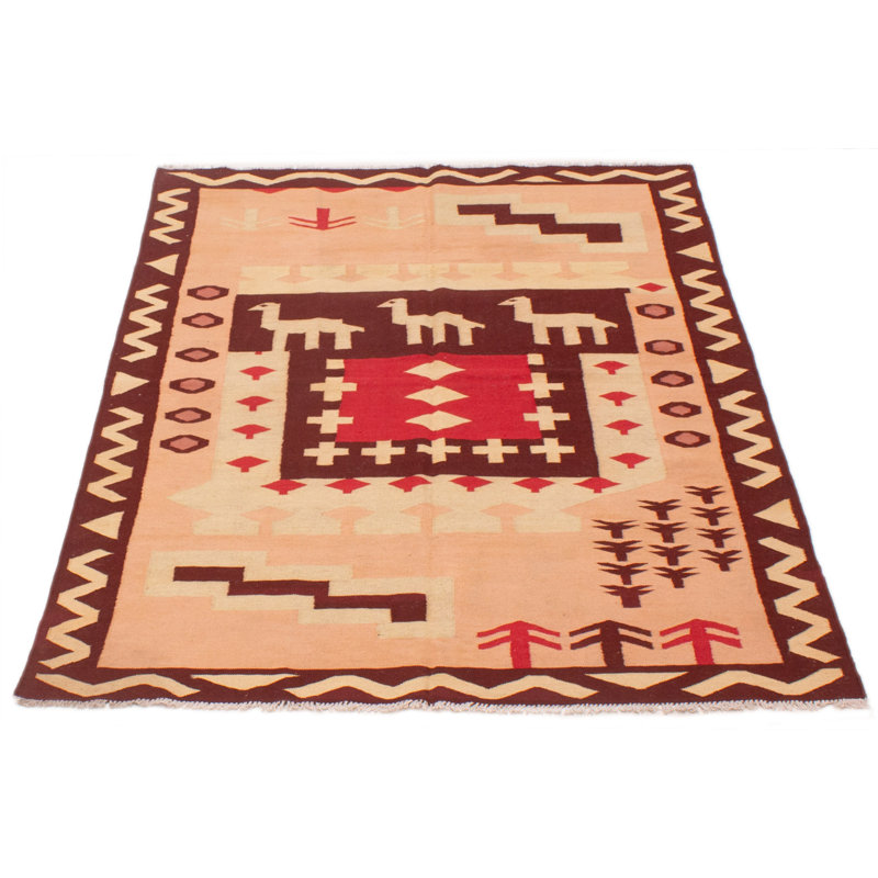 Tapis unique rouge foncé 5 pi 0 po x 6 pi 8 po Itza