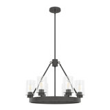 Hartland 6 - Light Unique / Statement Wagon Wheel Chandelier