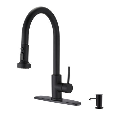 Robinet de cuisine à poignée simple avec distributeur de savon Topcraft
