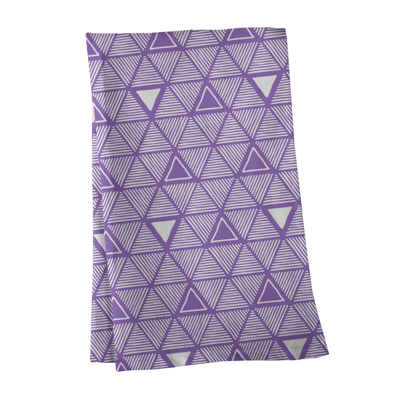 Jordao Tea Towel Kitchen Towel, Dark Violet, Poly Twill