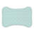 Mint Polka Pattern - 1 Piece Bone Shape Feeding Mat