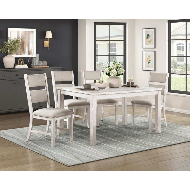 6 - Person Dining Set, Counter Stool (25.5” Seat Height)