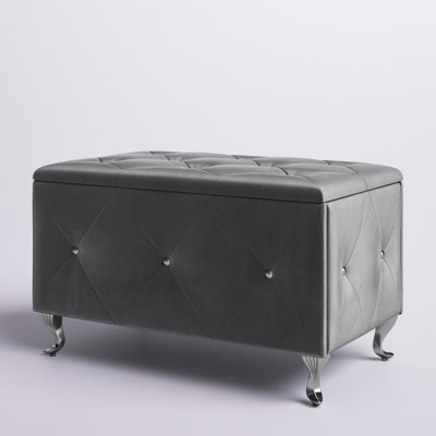 Carnes Upholstered Flip Top Storage Bench by Willa Arlo Interiors