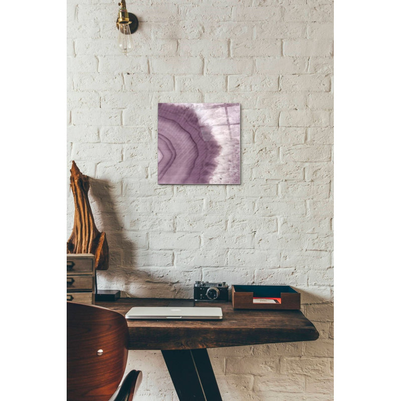 «Agate Geode II PLUM» par Wild Apple Portfolio, art mural en verre acrylique
