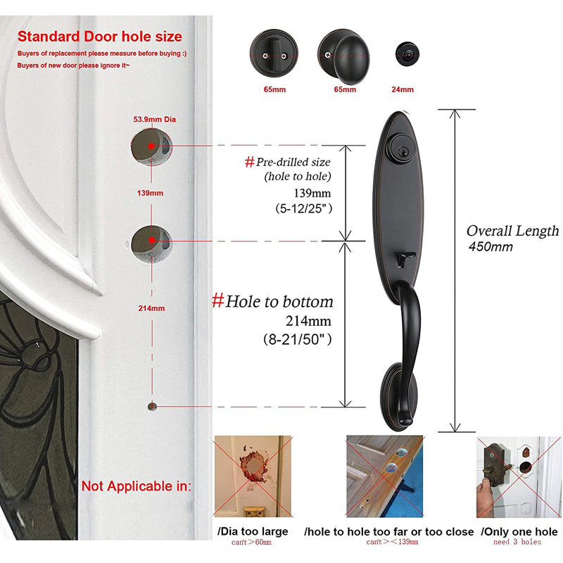 Complete Dummy Entry Set Reversible, Bronze